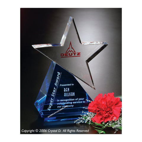 6436 | Crystal Azure Star Award
