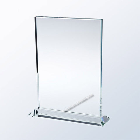 AT1056 | Vertical Rectangle w/ Base |Starfire Glass