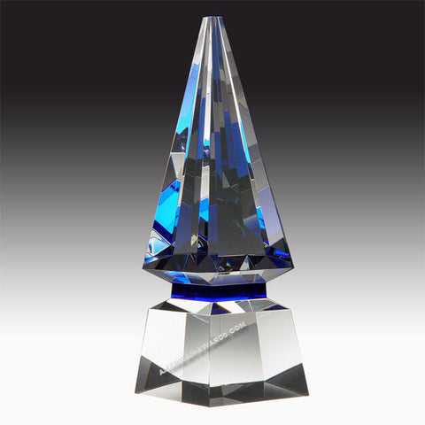 AT2898 | Blue Spire Optic Crystal Award