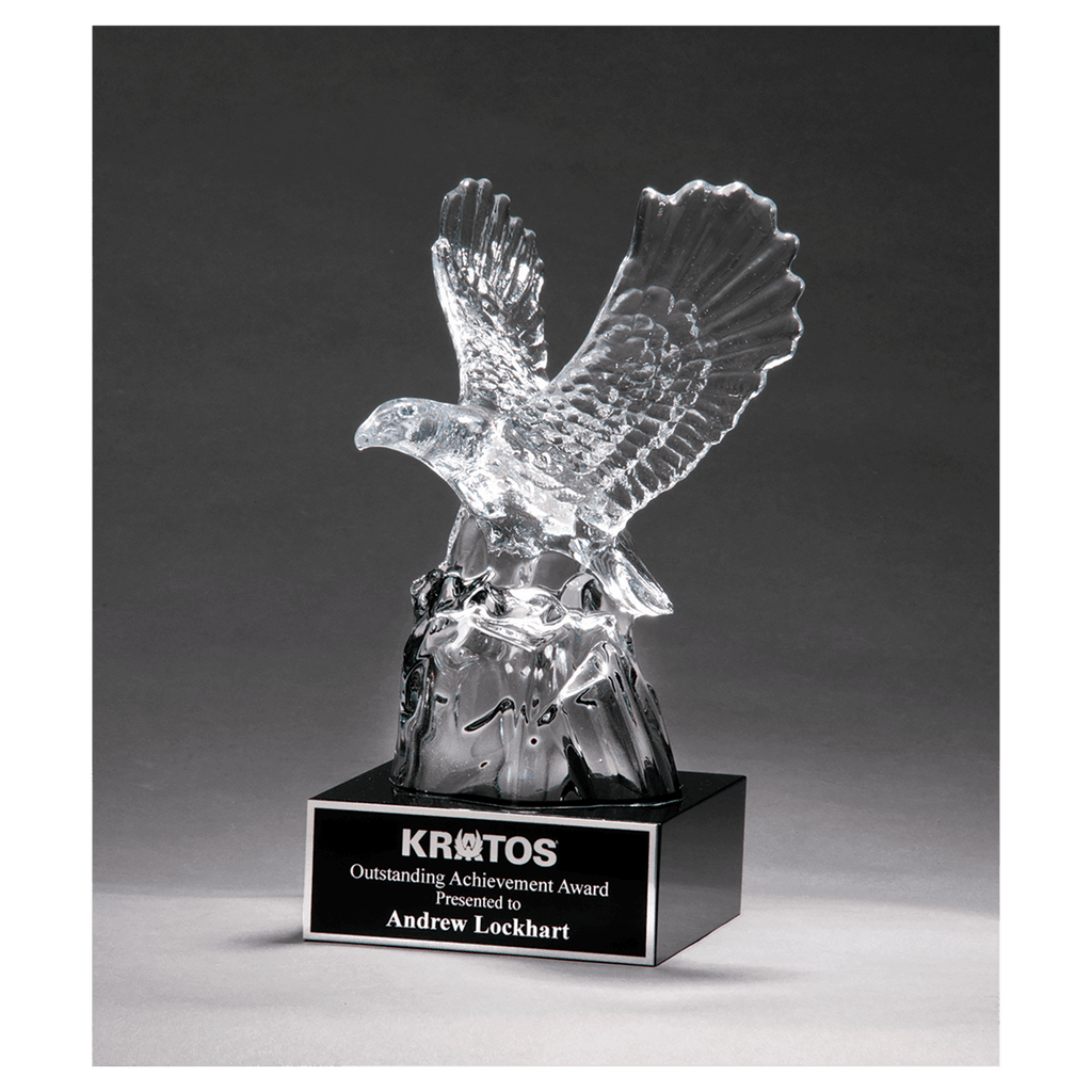 AT9117 | Carved Optic Crystal Eagle