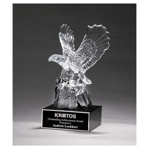 AT9117 | Carved Optic Crystal Eagle